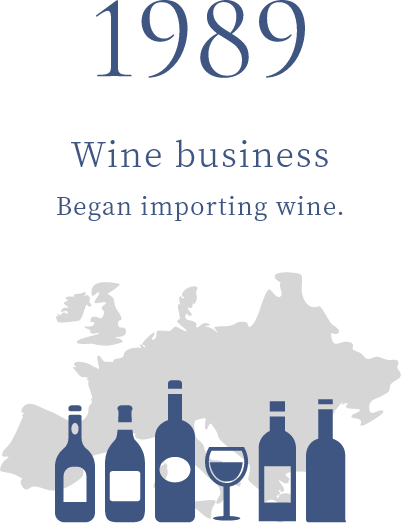 1989 Wine business Began importing wine.
