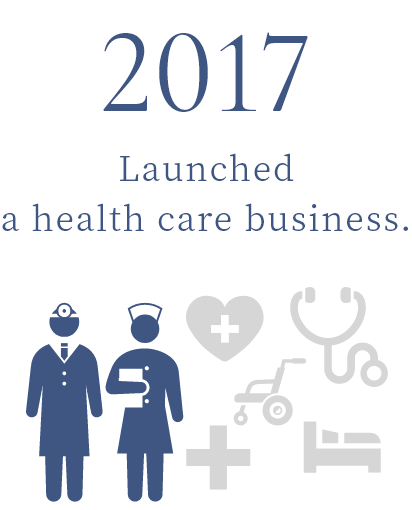 2017 Launched a health care business.